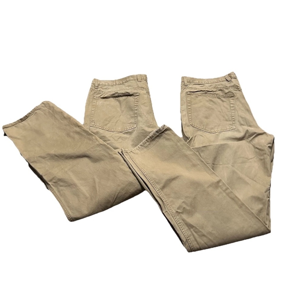 Bundle Of 2 Daniel Cremieux Men's Khaki , Size 36X32 Straight Leg, 5-Pocket